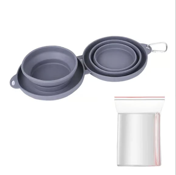 Collapsible Travel Dog Bowl Set