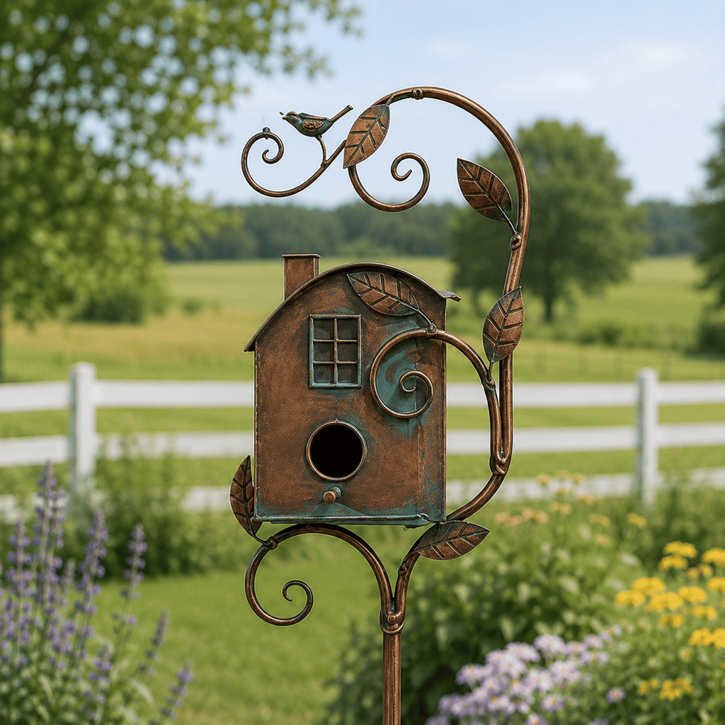 ⭐2026 USA Sale: Up to 50% OFF -🎉100% meticulously handcrafted iron birdhouse|✅Easy to assemble ✅Sturdiness ✅Craftsmanship