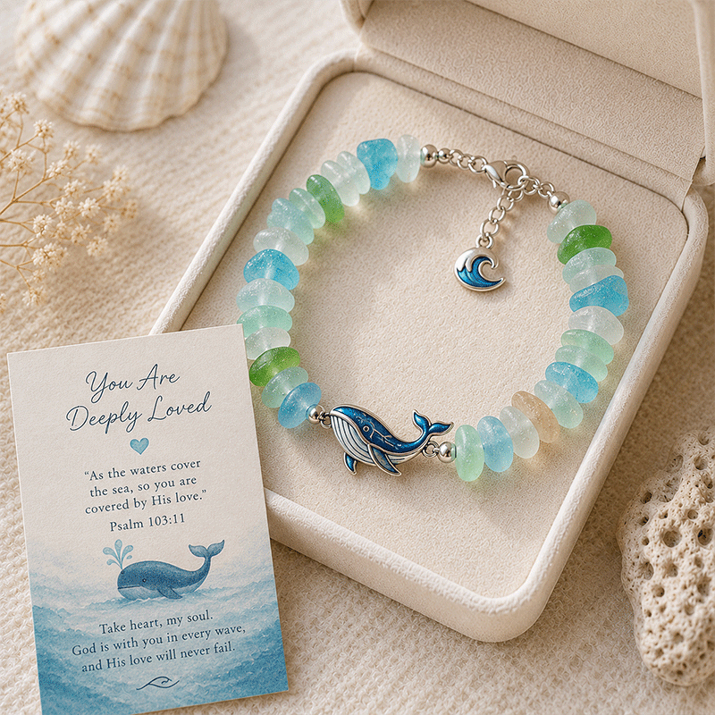 ⭐2026 USA Sale: Up to 50% OFF -🐢Sea Glass Blessing Bracelet