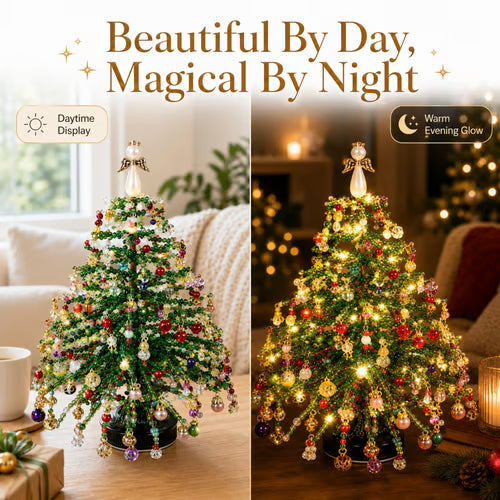 🎄DIY Beaded Christmas Tree Kit - Handmade Tabletop Holiday Decoration