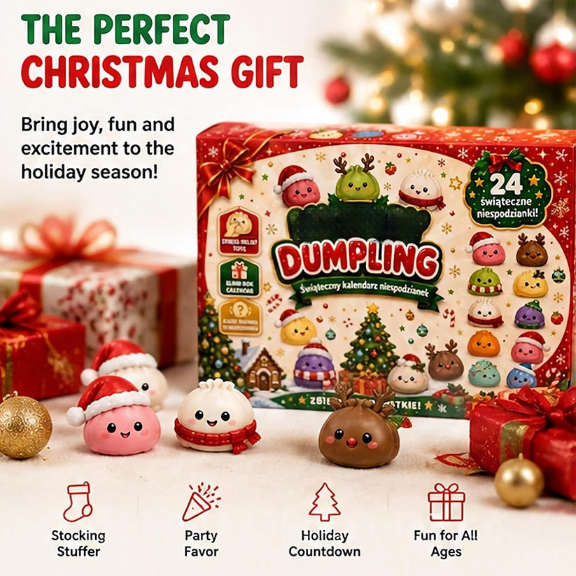 🎅2026 Christmas Squishy Advent Calendar - 24 Days Dumpling Squishies Toys