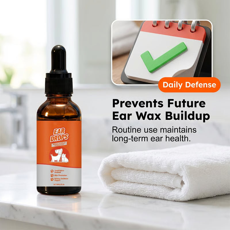 Natural Dog & Cat Ear Drop for Itching & Wax Build-Up