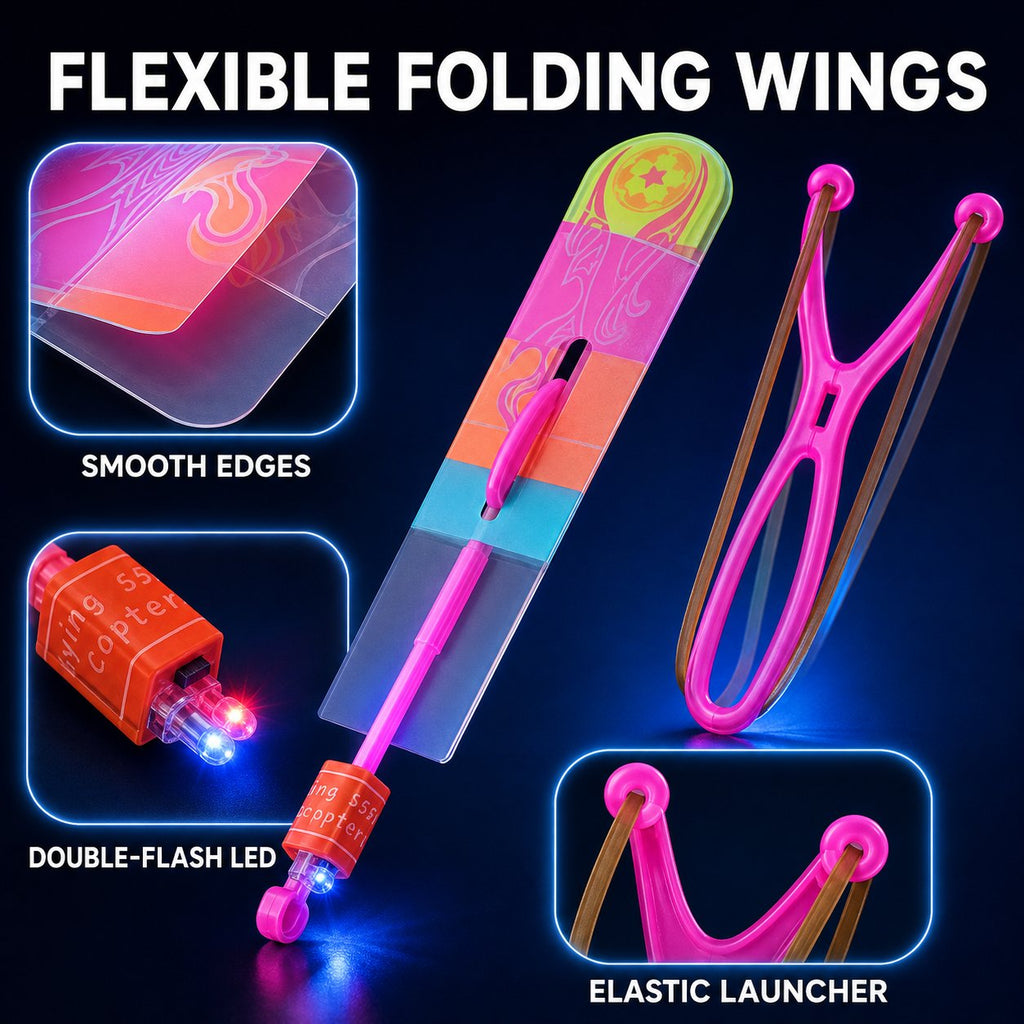 Illuminated Slingshot Flying Arrow