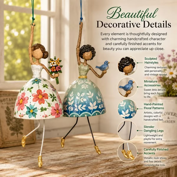 💃 🌸 Let Your Space Dance — 🎐 ✨ Whimsical Dancing Lady Hanging Ornament