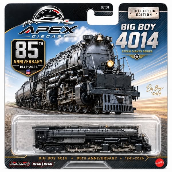🔥Official Licensed -🚂Big Boy 4014 | 85th Anniversary Steam Giant Die-Cast Collectible