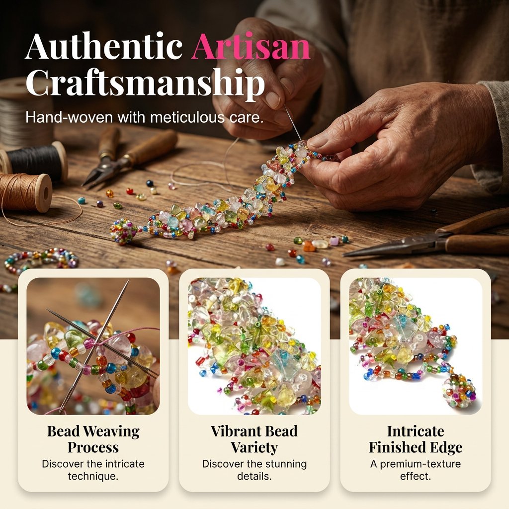 ⭐2026 USA Sale: Up to 50% OFF -🔥Artisan Hand-Beaded Woven Bracelet