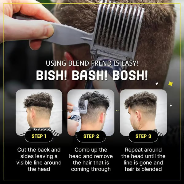 4-Piece Home Haircut Guide Kit – Adjustable Silicone Hair Cutting Guide for Cleaner Lines & Easier Trimming