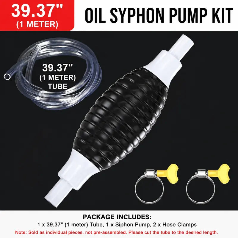 ⛽Manual Siphon Pump Kit with 1M Hose