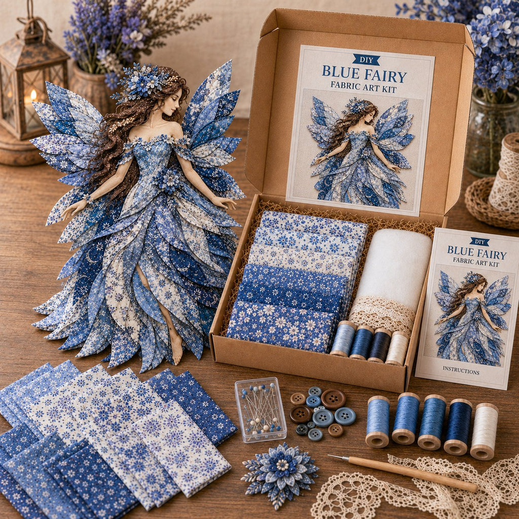 🧘Relaxing & Beginner-Friendly🧚‍♀️Fairy Patchwork DIY Kit-✨Step-by-step no-sew instructions