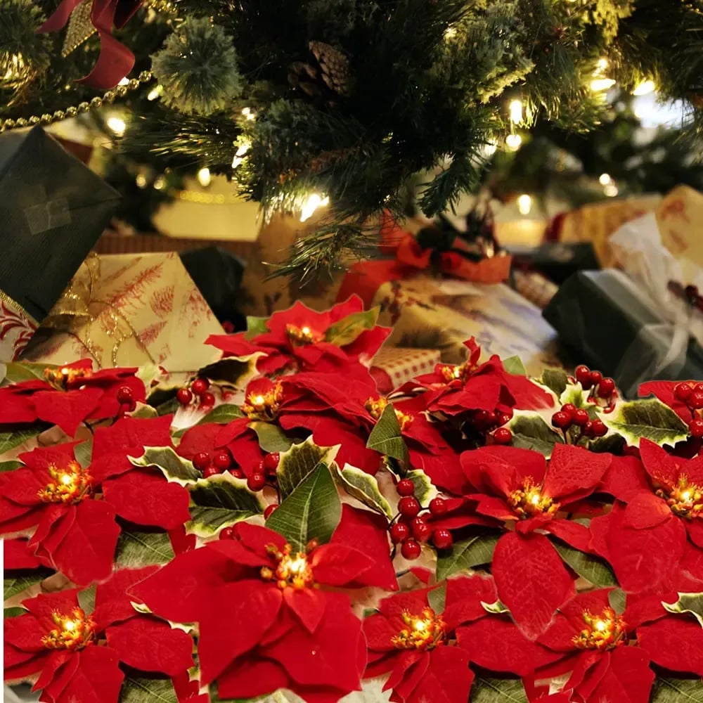 ⭐2026 USA Sale: Up to 60% OFF -🌺 Velvet Flowers·Holly Berries·Warm Lights