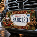 ⭐Compliance 100% Road Legal – No Plate Obstruction🎄Christmas License Plate Frame – Festive Style for Every Ride
