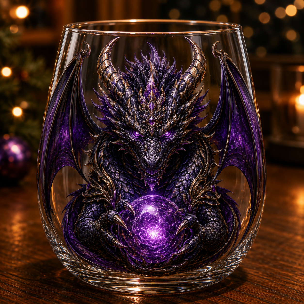 🐉Limited Edition 3D Mythic Dragon Glass Art Cup -✨Luxury Raised Fantasy Glassware for Whiskey, Home Bar Décor & Legendary Gifts 🎁
