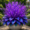 🌿🔥 Peacock Flame Hosta Seeds – Vibrant Multicolor Foliage for Gardens, Patios & Planters 🦚
