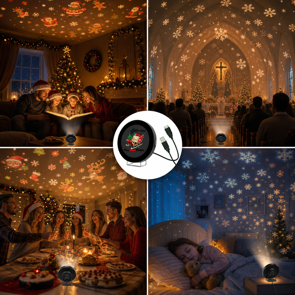 🎄Christmas Light Projector - Instant Holiday Magic For Your Home & Yard