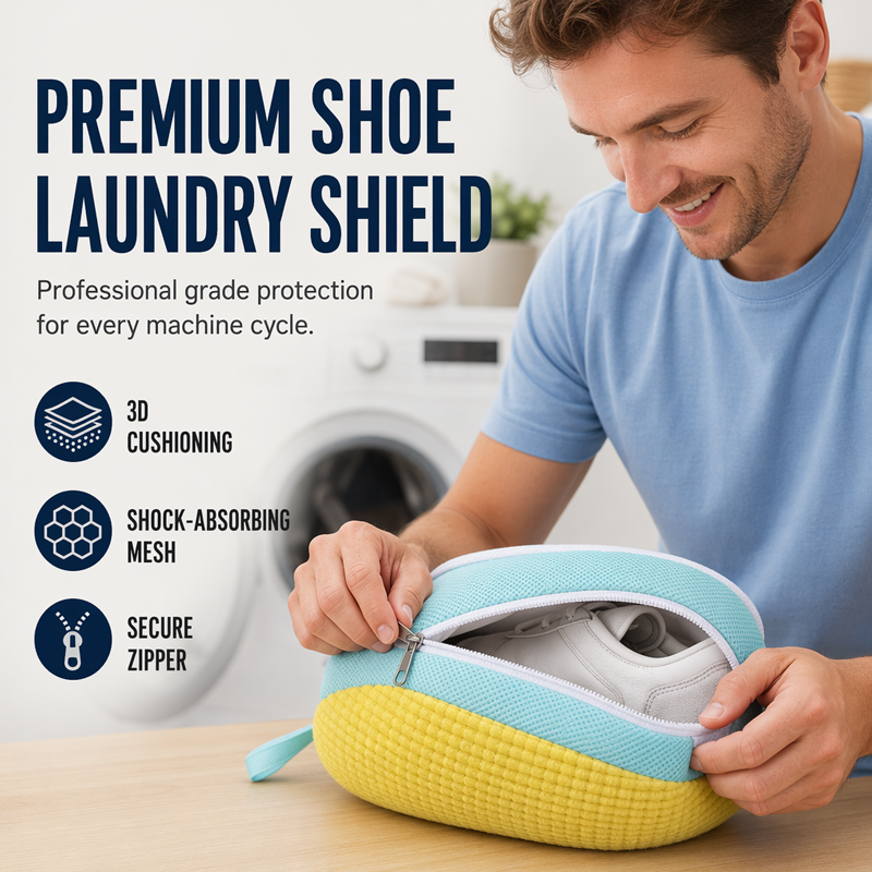 🧺 Reusable Shoe Washing Machine Bag — Protect & Clean Your Shoes 👟
