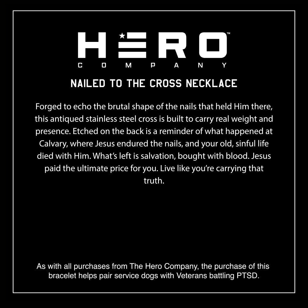 🔥Nailed to the Cross Galatians 2:20 Necklace - usHelps Pair Veterans With A Service Dog Or Shelter Dog