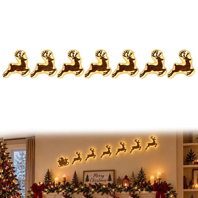 🦌🎅 LED Reindeer Wall Decorations - Festive Christmas Lighting ❄️