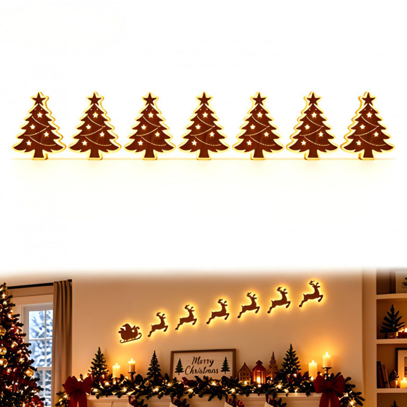 🦌🎅 LED Reindeer Wall Decorations - Festive Christmas Lighting ❄️