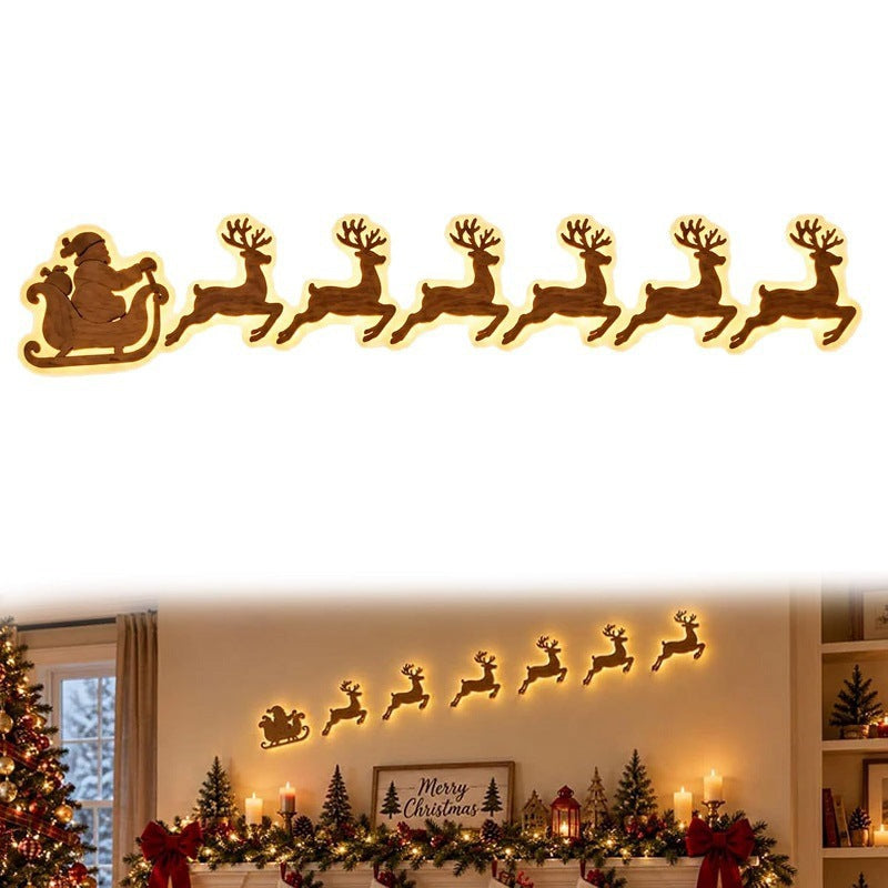 🦌🎅 LED Reindeer Wall Decorations - Festive Christmas Lighting ❄️