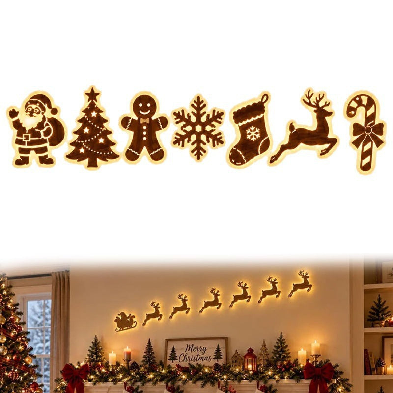 🦌🎅 LED Reindeer Wall Decorations - Festive Christmas Lighting ❄️