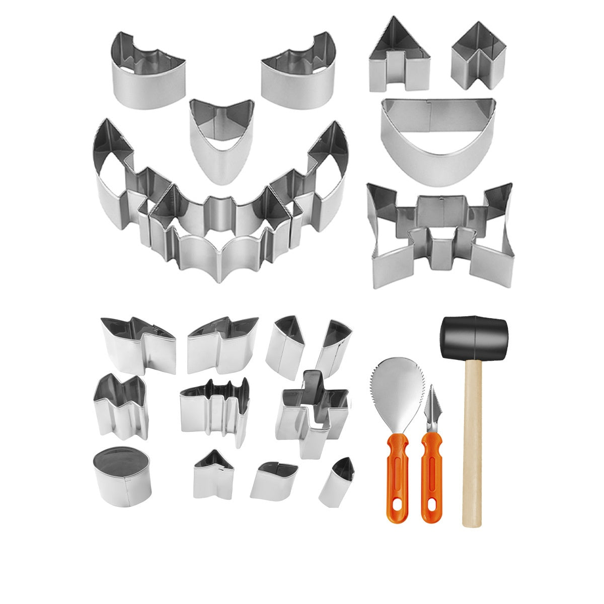 🎃Halloween Pumpkin Carving Kit – 12/24-Piece Family DIY Set
