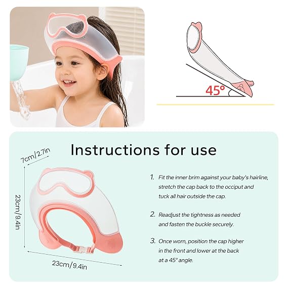 👶 Adjustable Baby Shampoo Visor – No More Water & Shampoo In Little Eyes 🛁