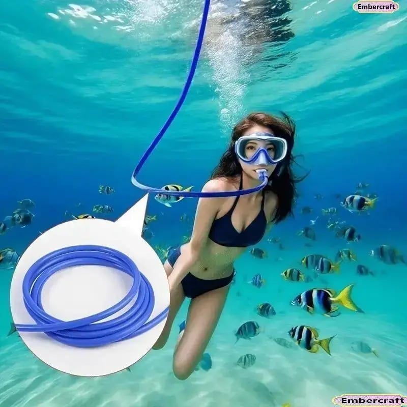 Anti-Choke Leak-Proof Silicone Snorkel Gear, Single/Dual Head for Adults & Beginner Swimmers