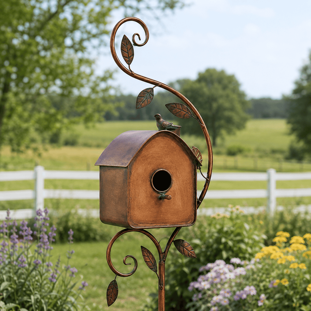 ⭐2026 USA Sale: Up to 50% OFF -🎉100% meticulously handcrafted iron birdhouse|✅Easy to assemble ✅Sturdiness ✅Craftsmanship
