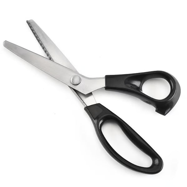 Stainless Steel Pinking Shears – 9.1" Zig Zag Fabric Scissors for Sewing, Quilting, Dressmaking & DIY Crafts