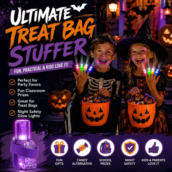 🎃 Halloween Pattern Finger Projector Lights