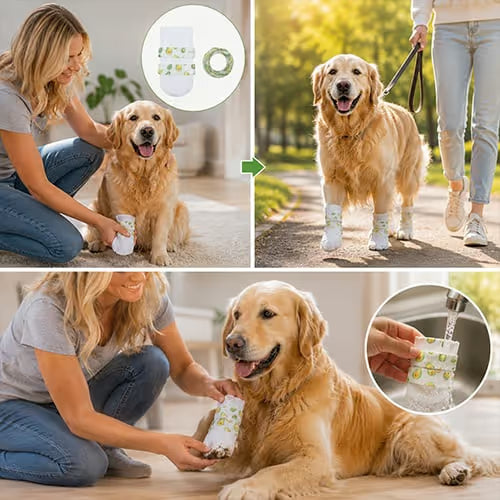 🐾🐕Waterproof Anti-Slip Disposable Pet Foot Covers - 1 Pack (20pcs)🎁