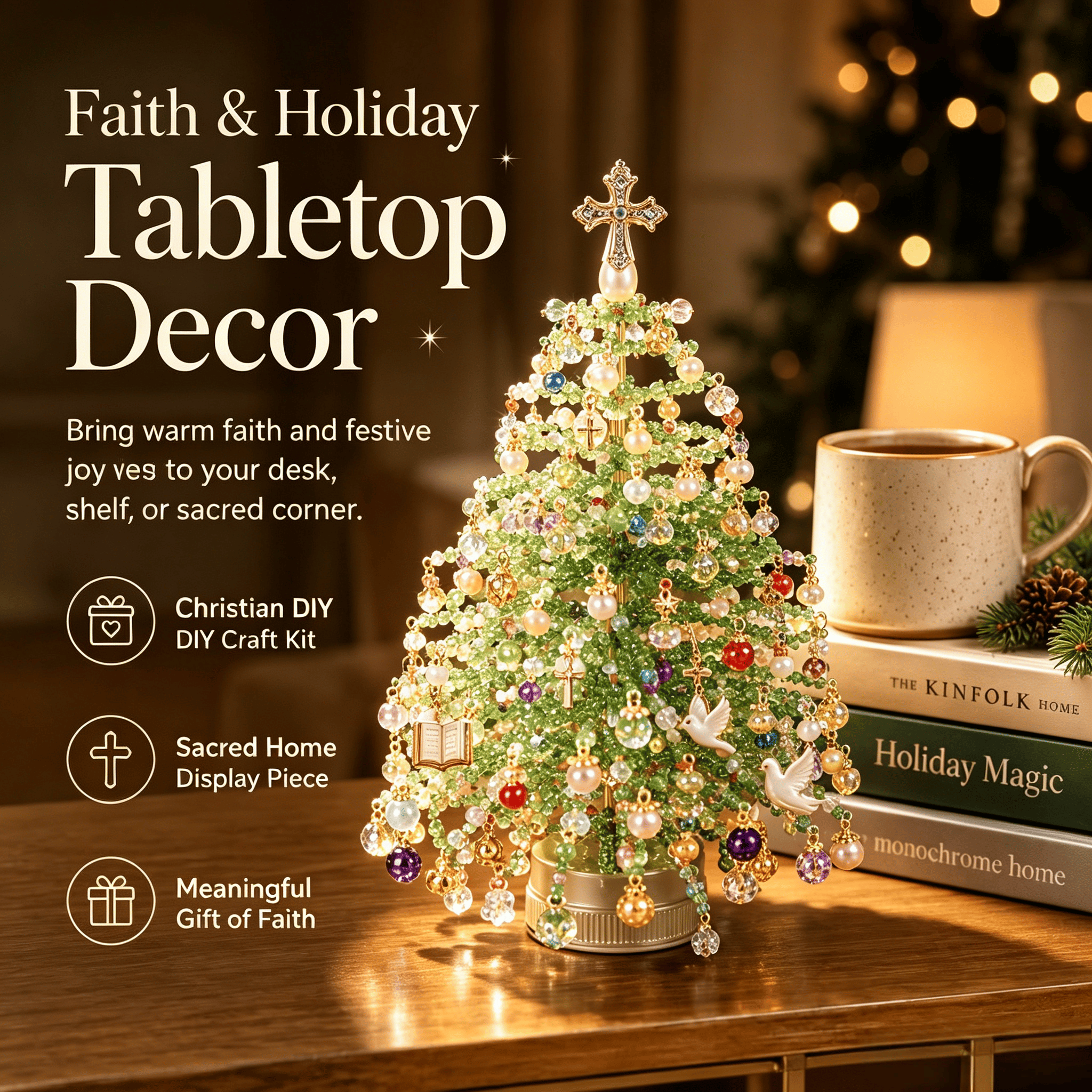 🔥LAST DAY 50% OFF - 🎄✨ DIY Beaded Christmas Tree Kit – 🎅Create Your Own Sparkling Holiday Decoration