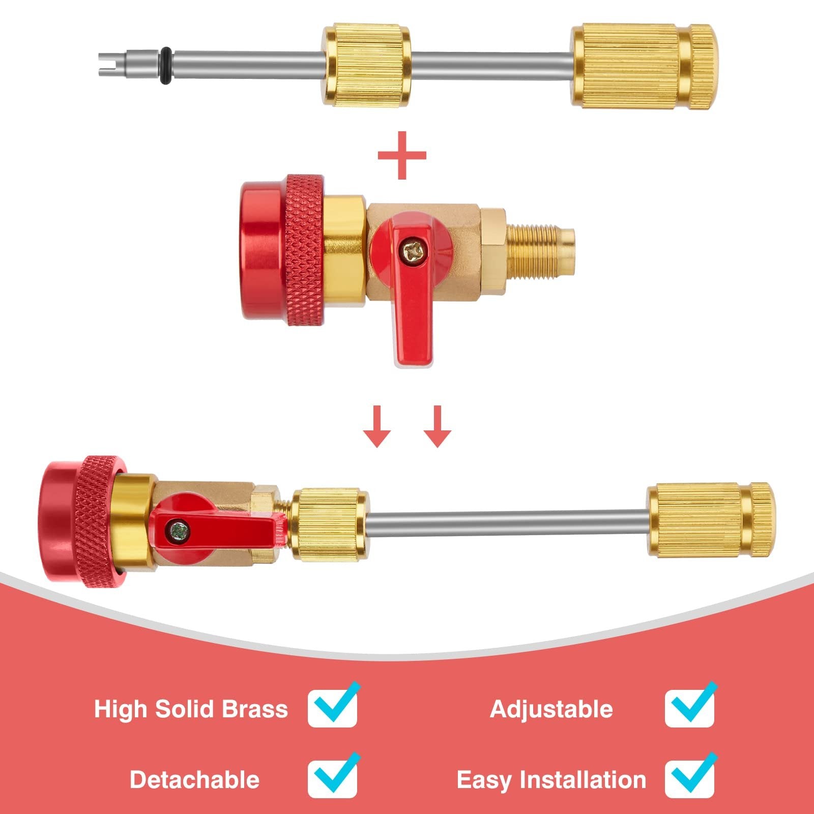 ⭐2026 USA Sale: Up to 50% OFF -🚗Home & Auto AC Valve Core Remover Installer Tool 💨