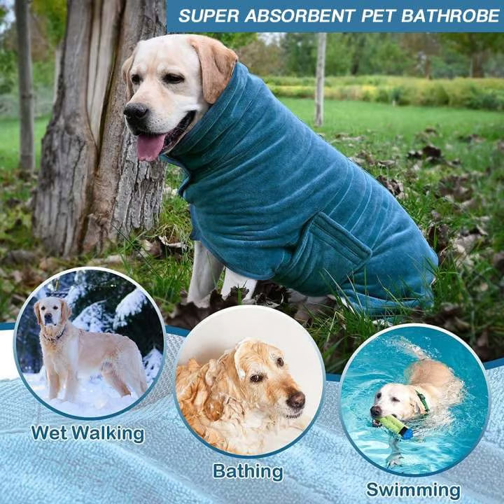 Super Absorbent Dog Drying Robe