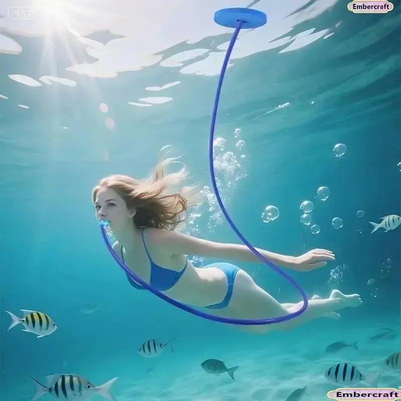 Anti-Choke Leak-Proof Silicone Snorkel Gear, Single/Dual Head for Adults & Beginner Swimmers