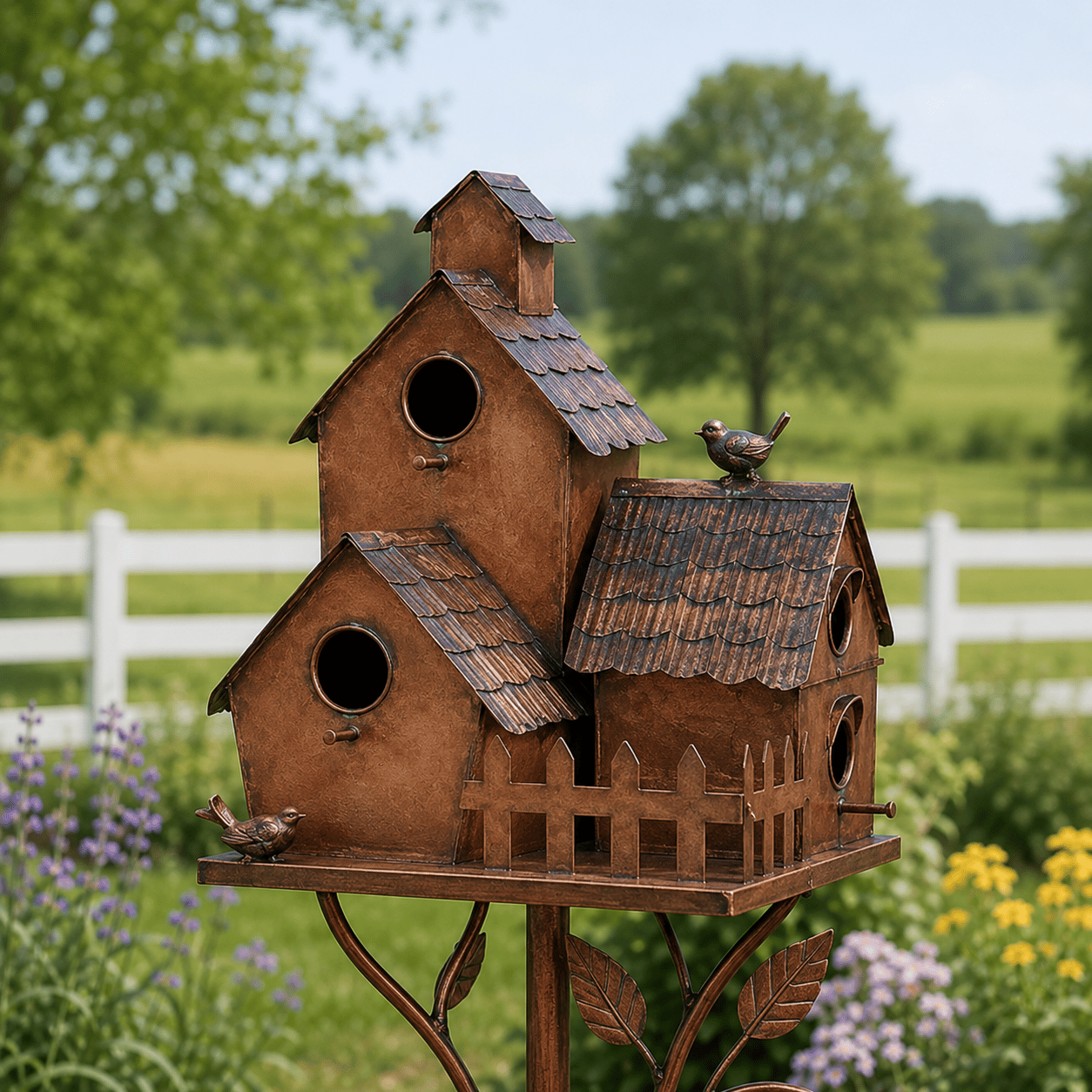 ⭐2026 USA Sale: Up to 50% OFF -🎉100% meticulously handcrafted iron birdhouse|✅Easy to assemble ✅Sturdiness ✅Craftsmanship