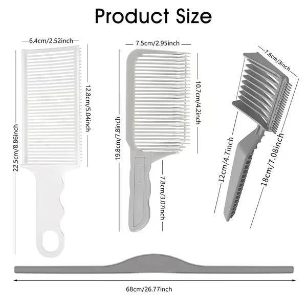 4-Piece Home Haircut Guide Kit – Adjustable Silicone Hair Cutting Guide for Cleaner Lines & Easier Trimming