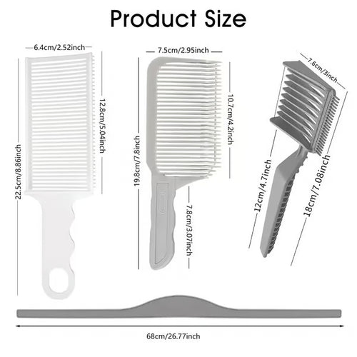 4-Piece Home Haircut Guide Kit – Adjustable Silicone Hair Cutting Guide for Cleaner Lines & Easier Trimming