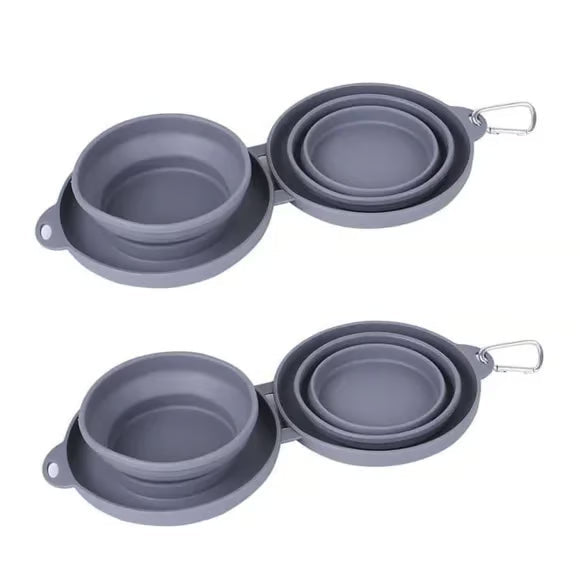 Collapsible Travel Dog Bowl Set
