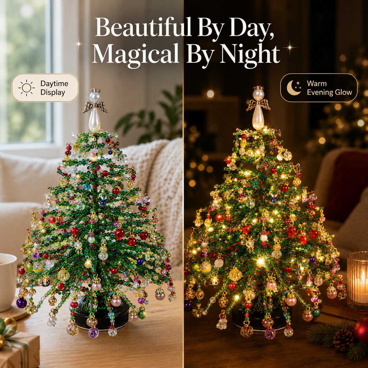 🔥LAST DAY 50% OFF - 🎄✨ DIY Beaded Christmas Tree Kit – 🎅Create Your Own Sparkling Holiday Decoration