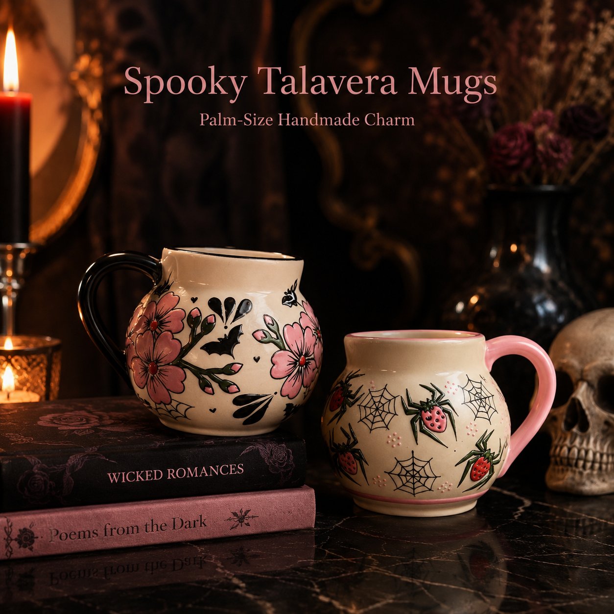 ⭐2026 USA Sale: Up to 50% OFF -☕Spooky Talavera Mug(📦Buy 2 Free Shipping)