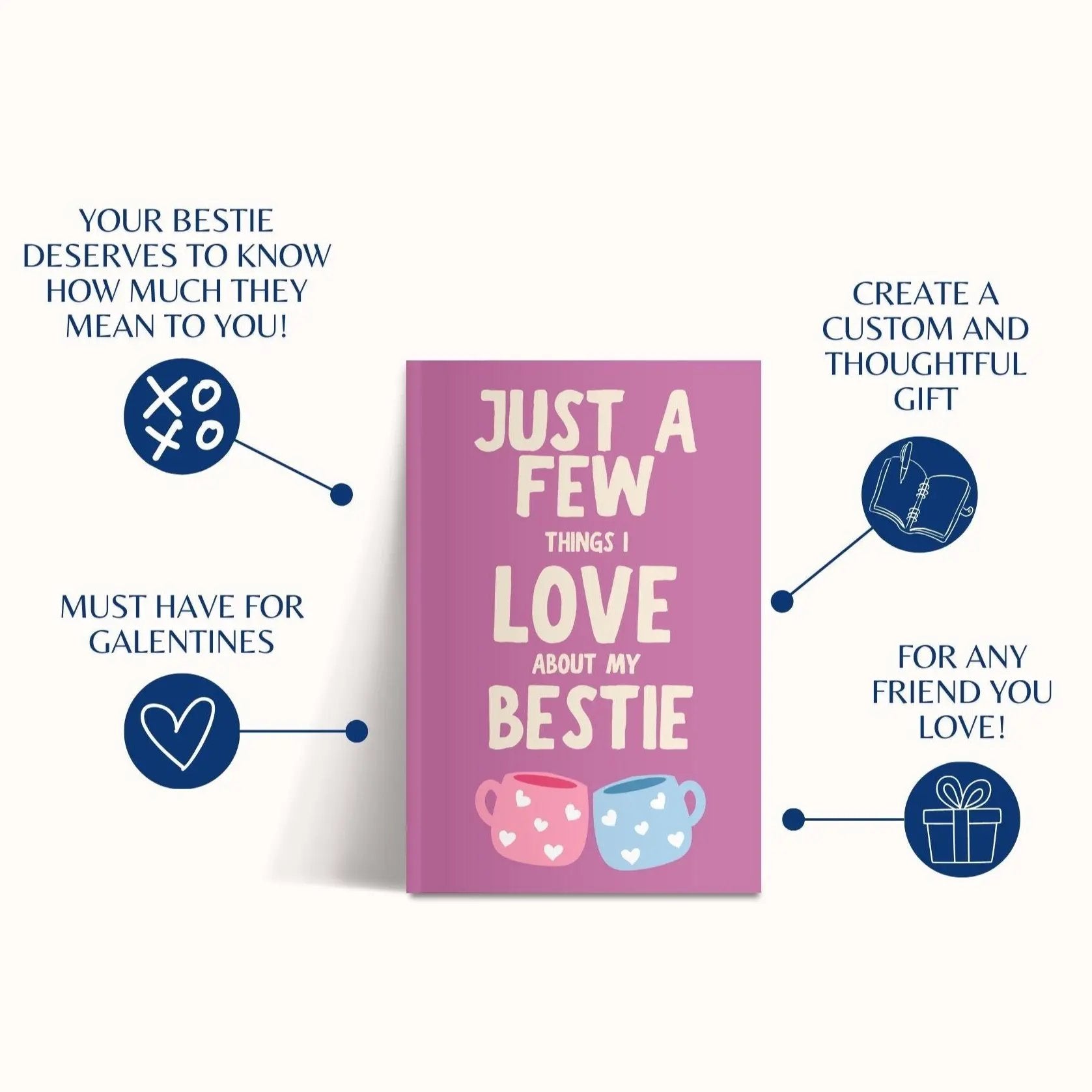 Things I Love About My Bestie – A Friendship Book She'll Treasure Forever