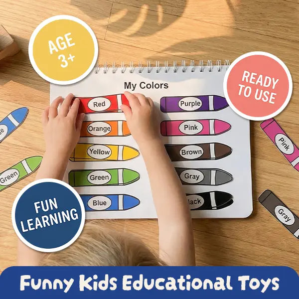📚👶Mallify Montessori Busy Book for Kids – 30 Learning Activities🎨