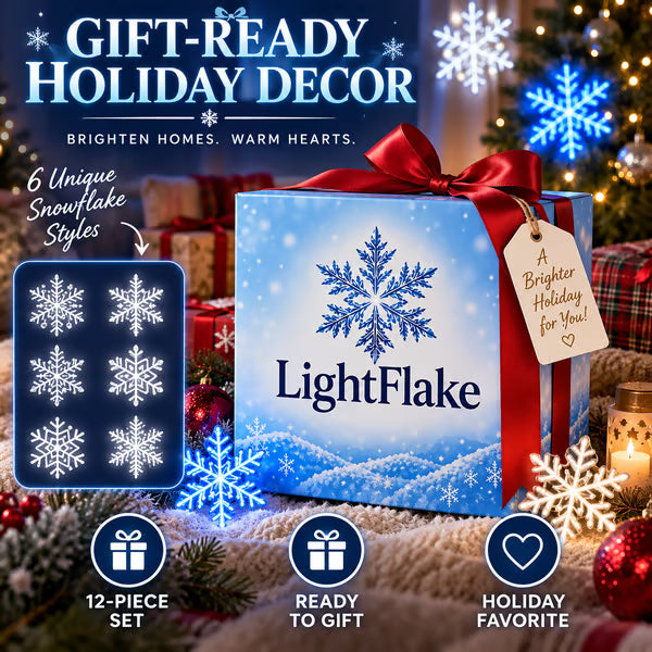 🔥Today 50% OFF🔥 - ❄️12PCS LED Snowflake Wall Lights – Peel & Stick Winter Wonderland Christmas Decor🎄