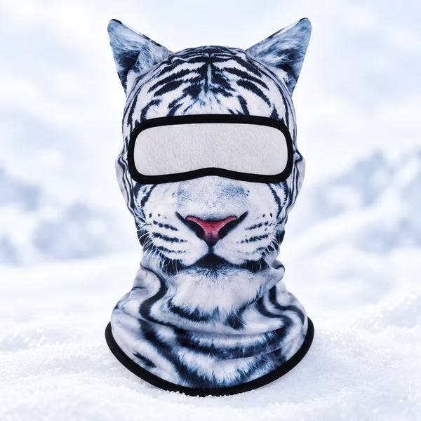 🐱✨3D Cat Ski Mask with Ears – 🤣Funny Windproof Balaclava for Skiing & Festivals