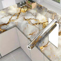 Gold Marble Pattern Self-Adhesive Wallpaper Roll