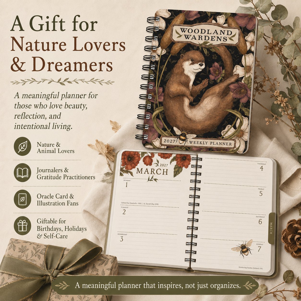 🌙Woodland Warden 2027 Planner – A Year of Nature's Wisdom & Intention