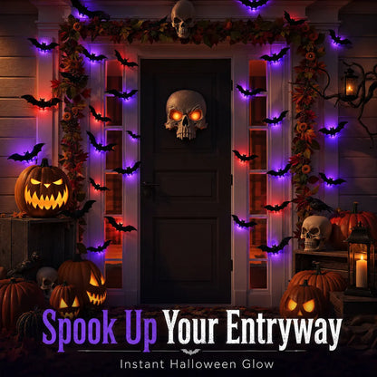 🦇 3D Bat Light LED Decorations – 🎃Spooky Halloween Wall & Home Decor