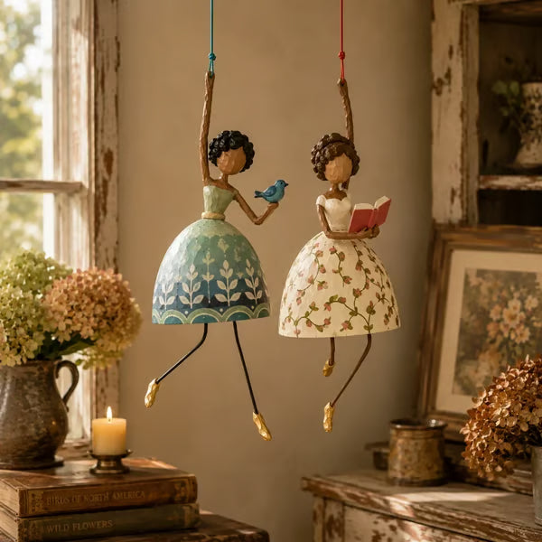 💃 🌸 Let Your Space Dance — 🎐 ✨ Whimsical Dancing Lady Hanging Ornament