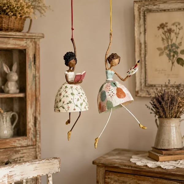 💃 🌸 Let Your Space Dance — 🎐 ✨ Whimsical Dancing Lady Hanging Ornament